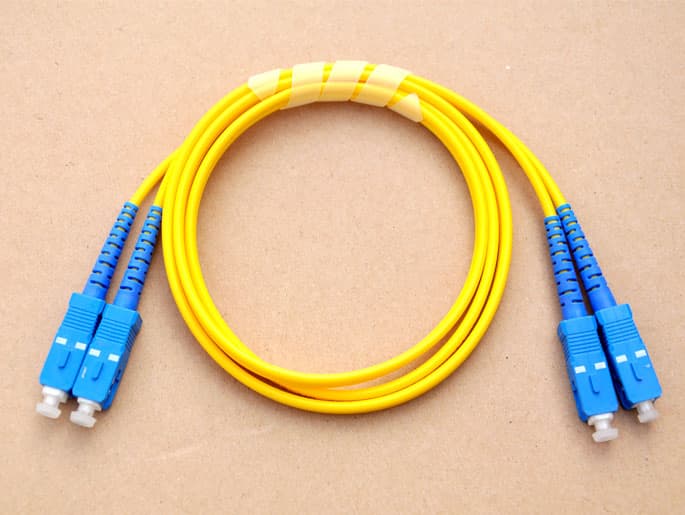 sc single mode fiber optic patch cord