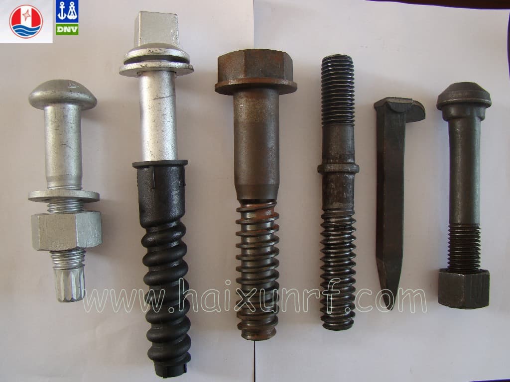 screw spike /coach screw /track bolt /elastic rail spike /lock spike /rail anchor