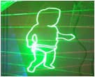 1000MW green animation laser light
