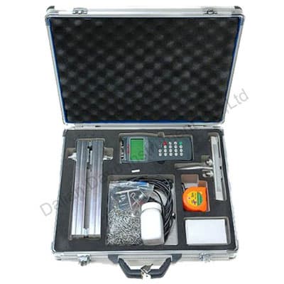 Portable ultrasonic flow transmitter with clamp on sensor