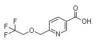 6-[(2,2,2-Trifluoroethoxy)methyl]nicotinic acid,cas#1072855-75-4