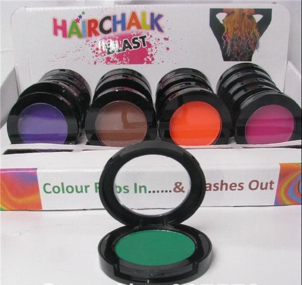 12 colors hair color rubs for hair chalking