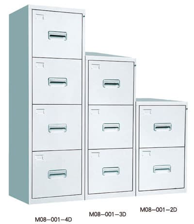 Filing cabinet with knock-down structure
