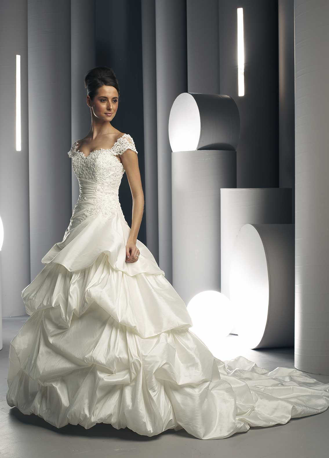 pure white wedding dress,bridal gown,wedding wear HSBS_7