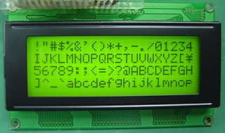 Charactor LCD Module (20 x 4 lines, LED Backlight)