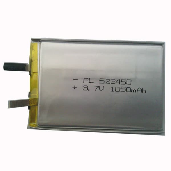 ICS523450-1000mAh 3.7V  lithium polymer rechargeable battery