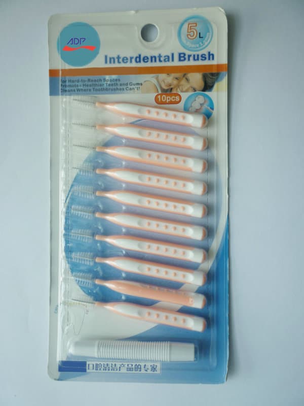 I shaped 10pcs Interdental Brush with cover for oral health