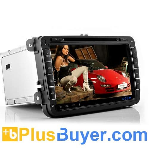 Road Elite - 8 Inch 2 DIN Android 4.0 Car DVD Player For Volkswagen (3G, WiFi, GPS, 800x480)