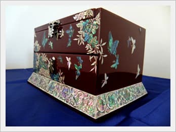 Butterfly Jewel Box with Locking Drawer
