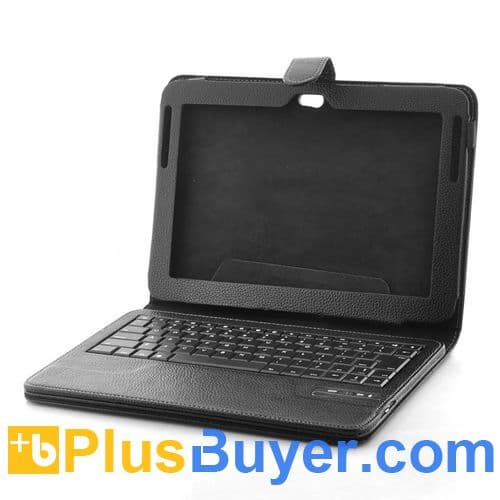 Bluetooth Keyboard Case for Samsung Galaxy Note 10.1 (Full QWERTY, Removable)
