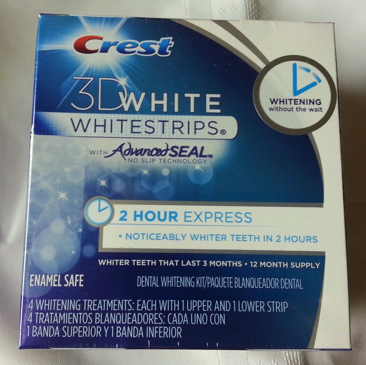Crest 3D Whitestrips 2 Hour Express