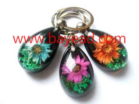 real natural Genuine flower keychains,keyrings,cute gift