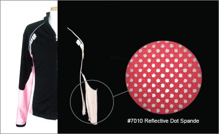  MS-7010 Reflective Dot Spandex for technical garment