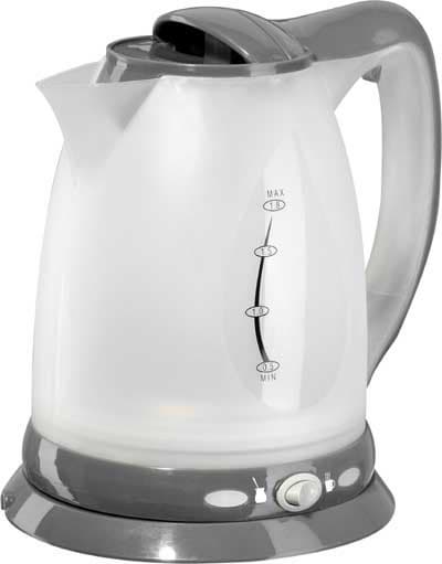 Plastic cordless kettle with LED light