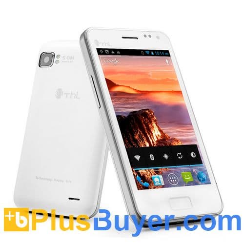 ThL V11 Dual SIM 3G Android 4.0 Phone with 4.0 Inch Screen, 1GHz CPU - White