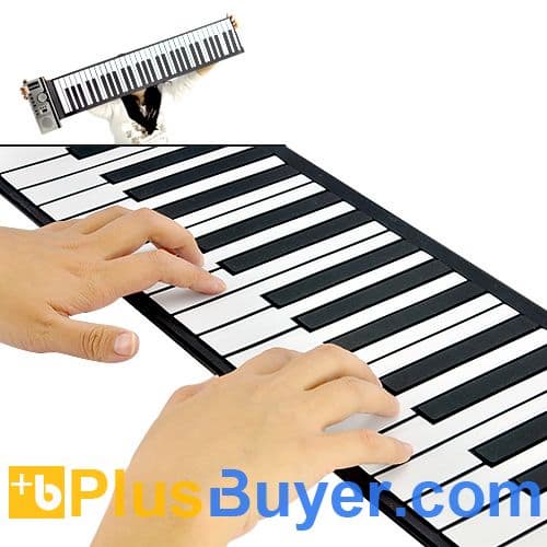 Flexible Roll Up Piano (Soft 61 Keys, 128 Synthesized Tones)