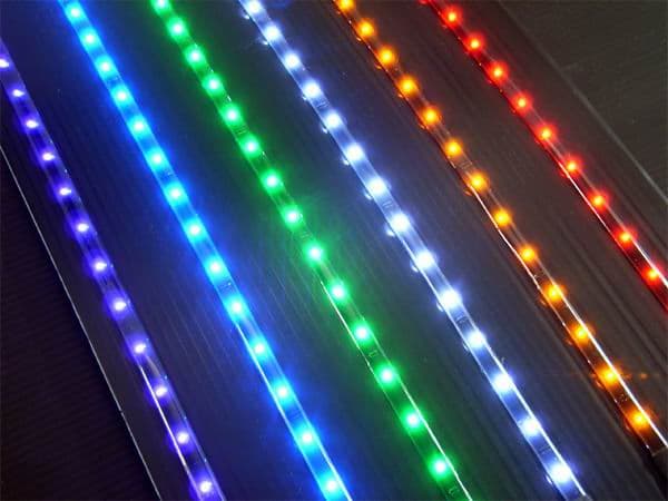 Multiple color flexible LED strips
