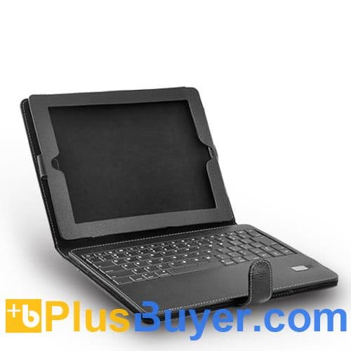 Leather Case + Bluetooth Keyboard for iPad/iPad 2 - Rechargeable