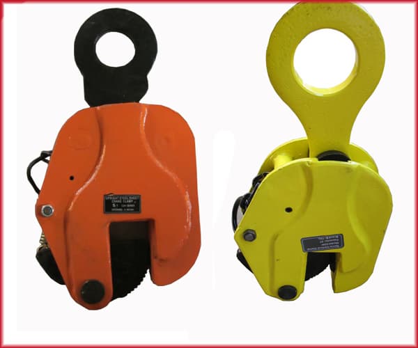 Vertical plate lifting clamps