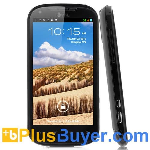 ThL W1+ Android 4.0 Phone with 4.3 Inch QHD Screen and 1GHz Dual Core CPU - Black