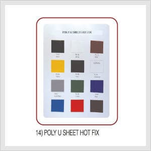 Poly U Sheet Hot Fix (Hs Code : 8308.90.9000)