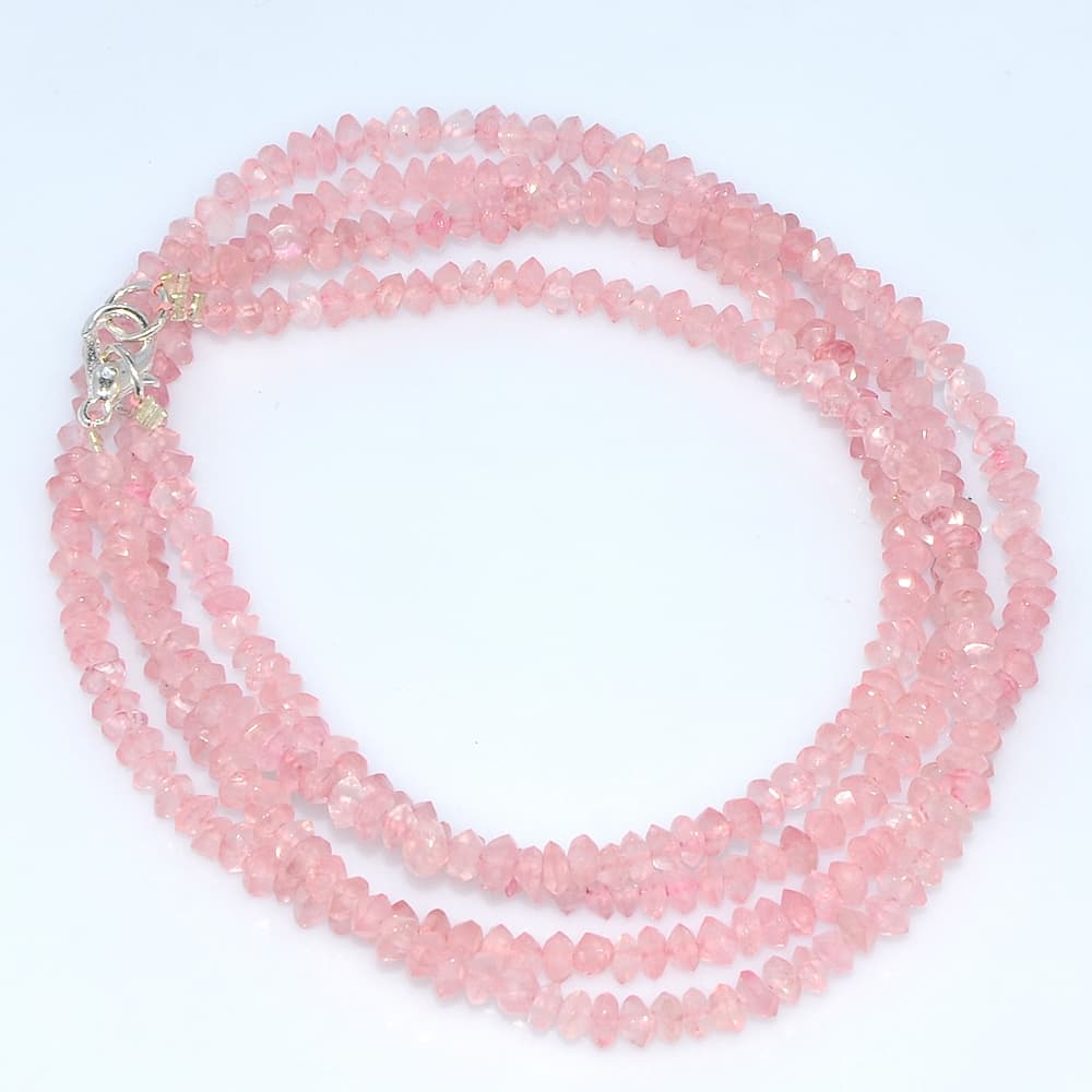Natural Rose Quartz beads 36 inch