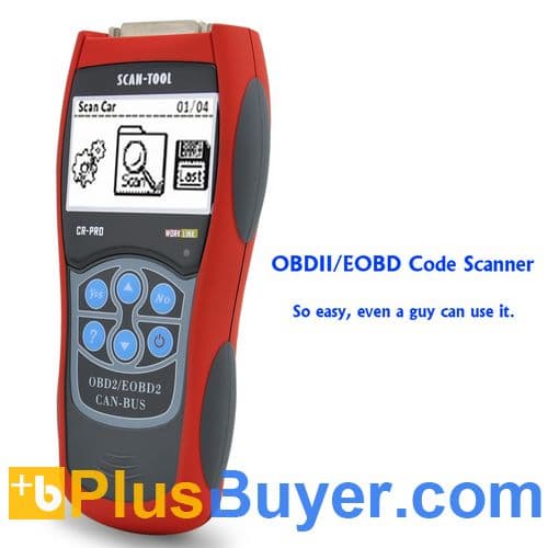 Professional OBD-II and EOBD Code Reader + Scanner - Displays DTC Definitions