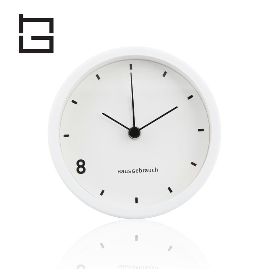 alarm movement stainless steel table clock