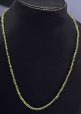 Peridot 18 inch faceted 4 mm faceted beads