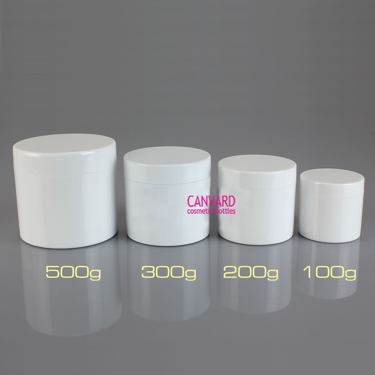 100g-200g-300g-500g-white face cream jars