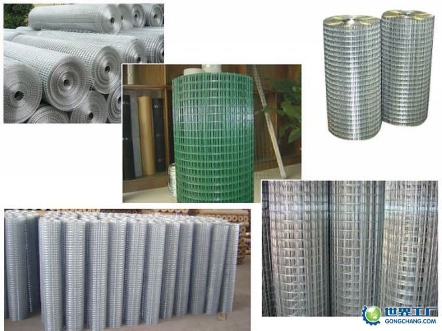 Galvanized wire mesh fence