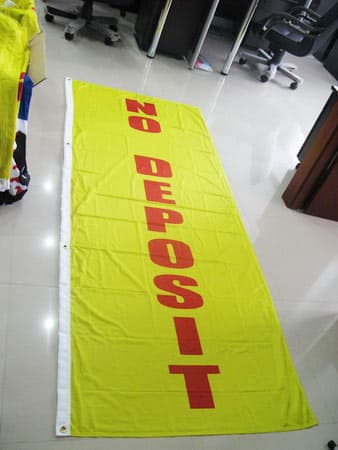 Custom fabric banner, printed poly banner