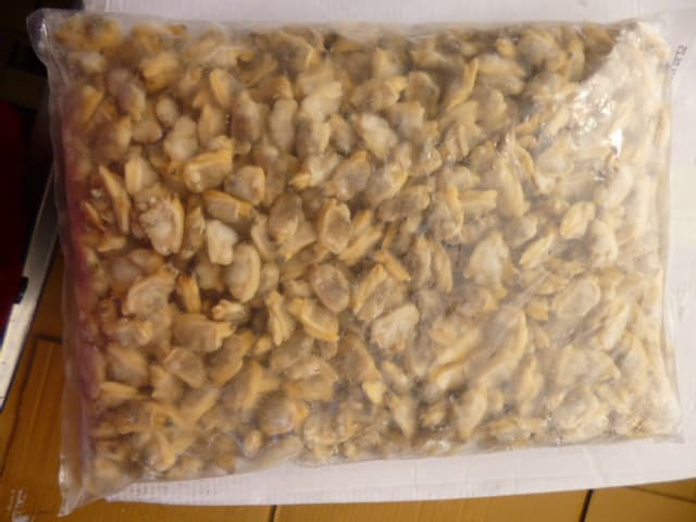 Frozen boiled short necked clam meat,baby clam meat,shell off,no sand