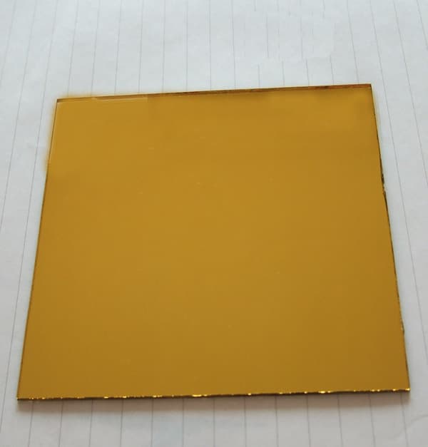 1.5mm golden yellow mirror