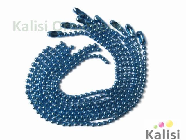 Bright blue ball chain