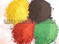 iron oxide chrome yellow chrome oxide green lithopone titanium dioxide carbon black