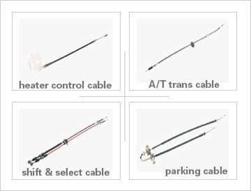 Cables (for automobile, heater control, parking cable)