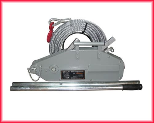 Wire rope pulling winches instruction and pri