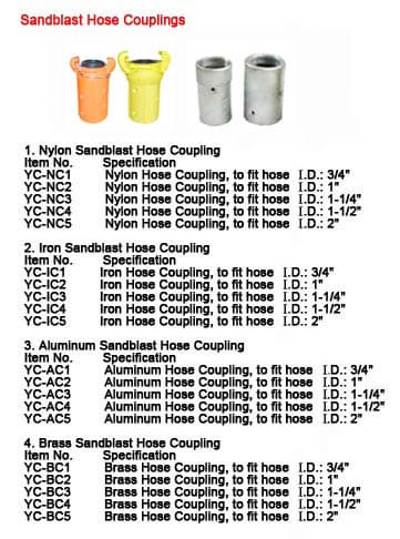 Sandblast hose coupling,nylon hose coupling,cast iron hose coupling,aluminum hose coupling