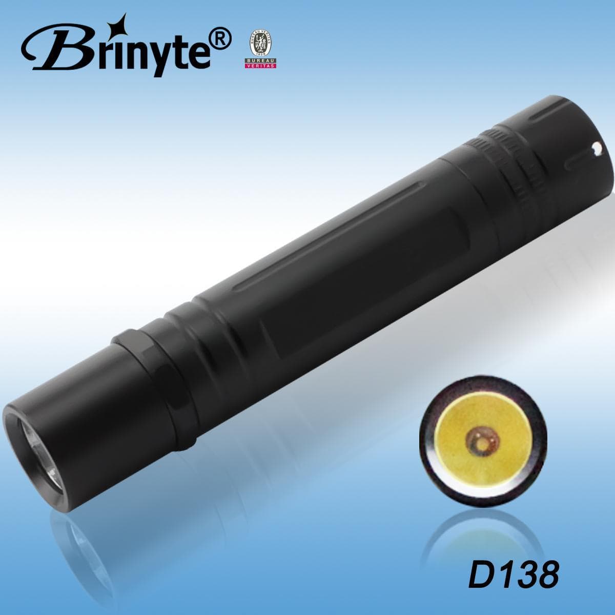 Brinyte D138 Cree XML U2 Portable  LED Camping Flashlight