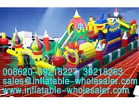 animal castle inflatable funland