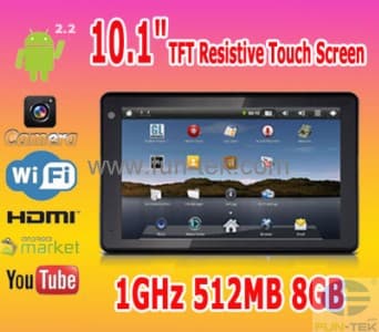 New 10.1 inch Android2.2 Tablet PC Mid InfotmicX210 1GHz 512MB 8G