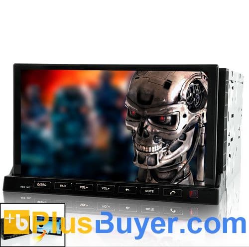 Road Terminator - 2 DIN In Dash Car DVD Player with 7