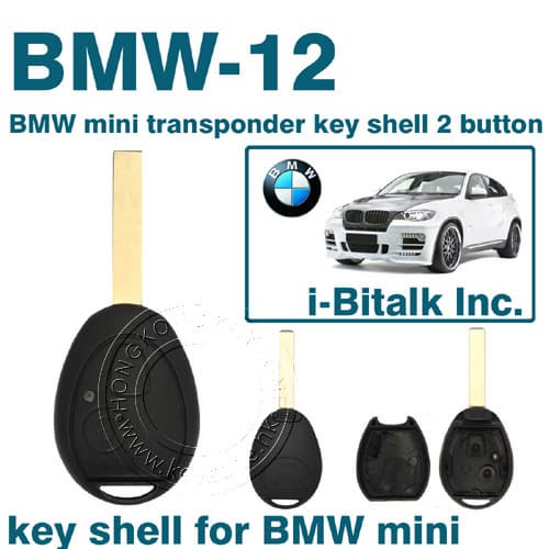 Bmw mini transponder key shell 2 button