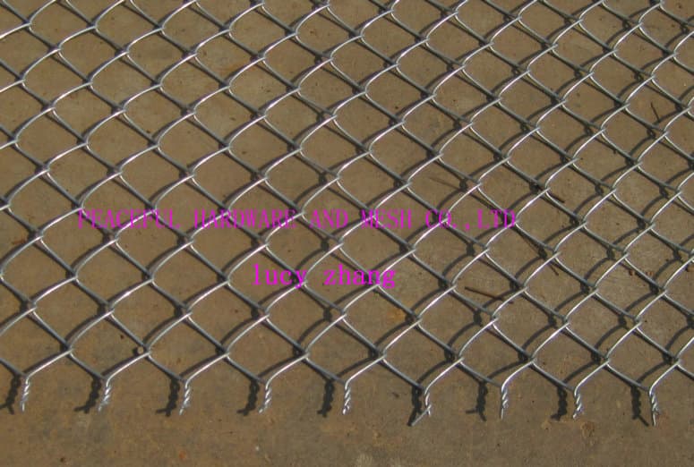 Chain link fence,link fence,Diamond wire mesh,Chian link fabric,rhombic wire mesh