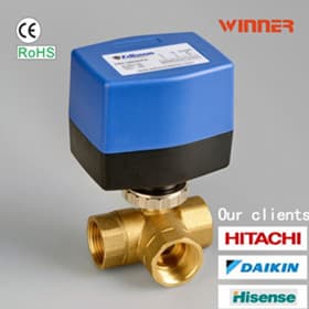 3-way DN25 electric valve for HVACR