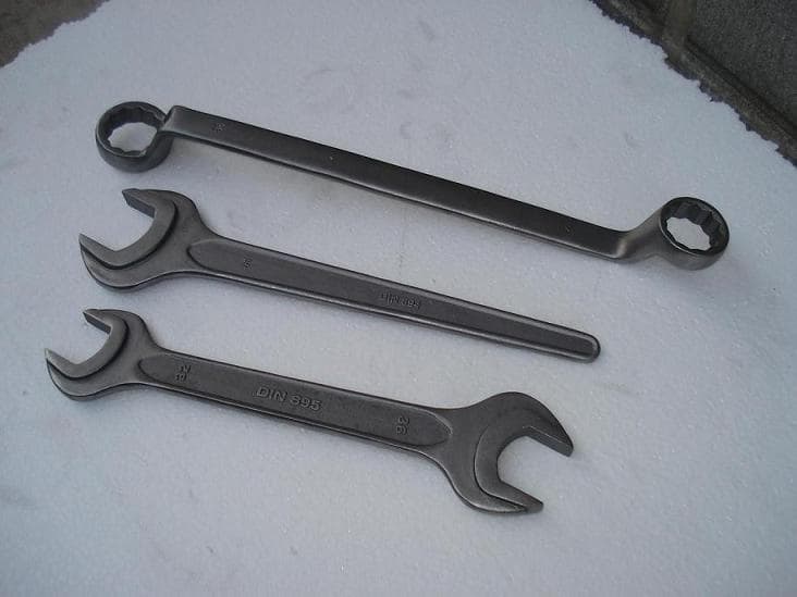 double ring spanner, open spanner, single open wrench