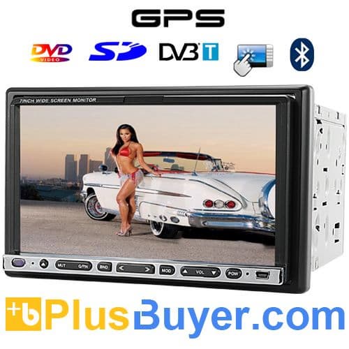 Road Warrior - 7 Inch Touchscreen Car DVD Player with Dual Zone, GPS, DVB-T