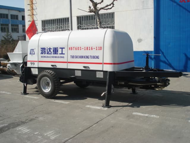 60/80/90/100m3/h trailer concrete pump