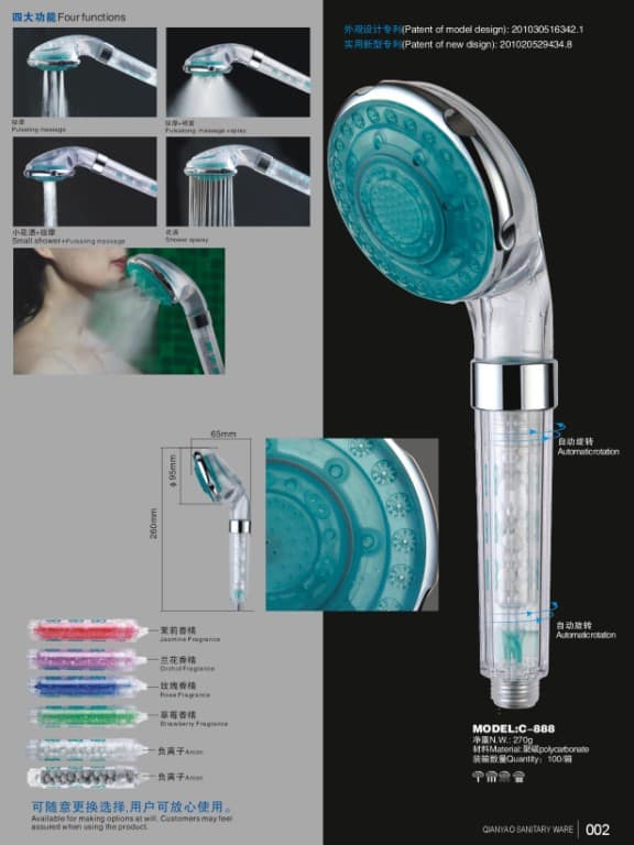 ion shower head